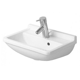 Weißer Keramik-Waschtisch Duravit Philippe Starck 3 mit Überlauf, 45 x 32 cm