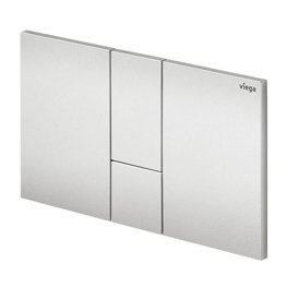 Chromfarbene WC-Betätigungsplatte aus Kunststoff, Viega VISIGN for Style